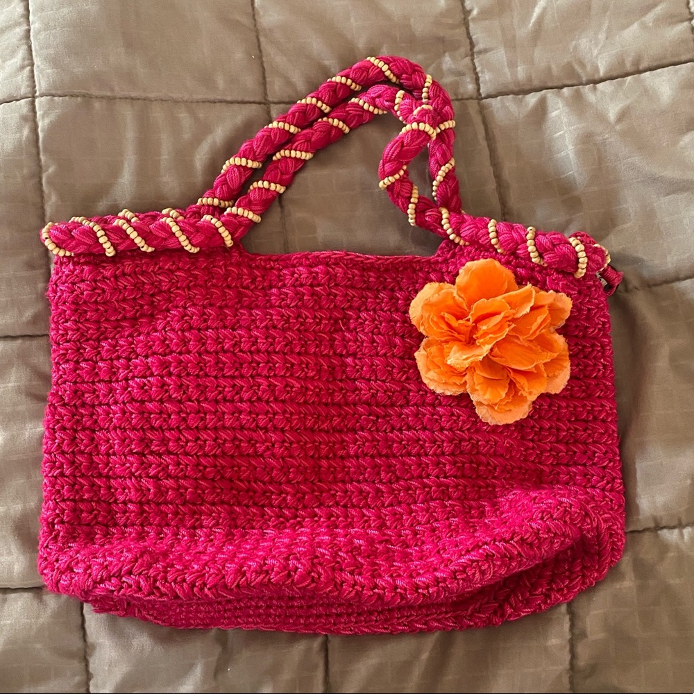 The Sak beaded bag in pink
